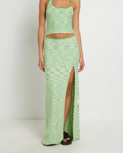 Ombre Knit Maxi Skirt