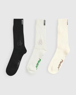 Organic Socks 3 Pack in Multi