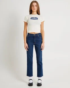 Original Straight Denim Jeans Dark Stone