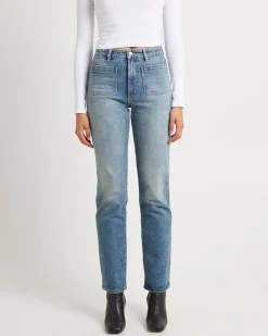 Original Straight Long Sailor Denim Jeans Organic Vintage