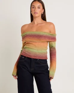 Orla Ombre Off Shoulder Knit