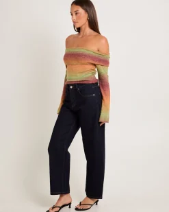Orla Ombre Off Shoulder Knit