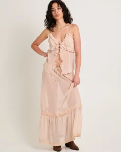 Paislee Sheer Maxi Skirt