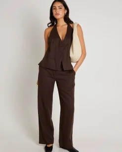 Peta Plunge Halter Top