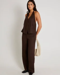 Peta Plunge Halter Top