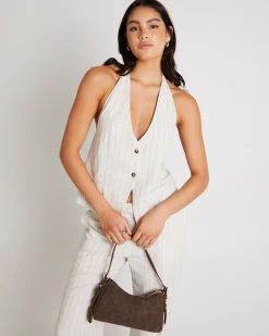 Peta Plunge Halter Top