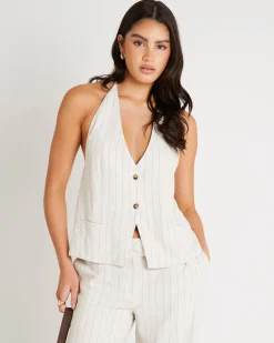 Peta Plunge Halter Top