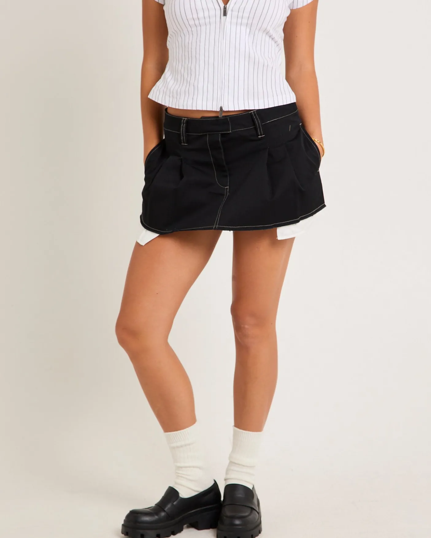 Petra Pleated Mini Skirt