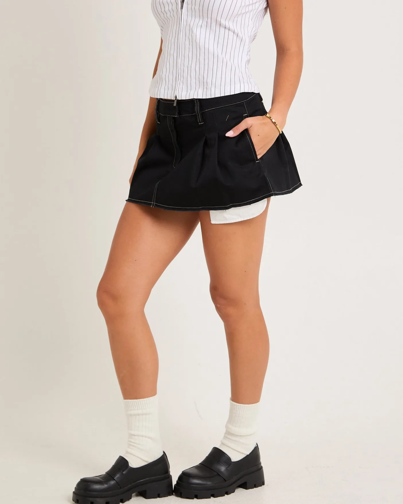 Petra Pleated Mini Skirt