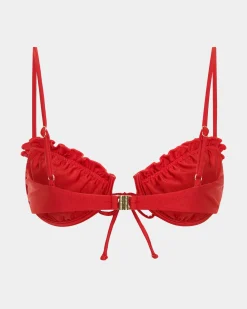 Peyton Frill Cup Underwire Bikini Top Bikini Set
