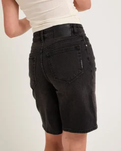 Phoebe Denim Shorts Underground Noir