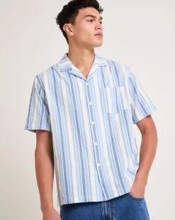 Pinnacle Stripe Short Sleeve Resort Shirt