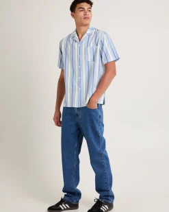 Pinnacle Stripe Short Sleeve Resort Shirt