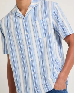 Pinnacle Stripe Short Sleeve Resort Shirt
