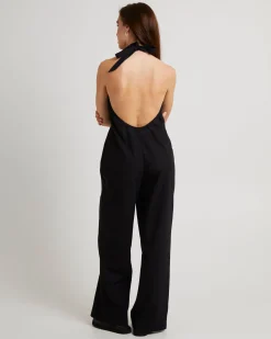 Piper Halter Button Front Jumpsuit