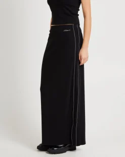 Pitch Piped Maxi Jersey Skirt