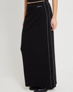 Pitch Piped Maxi Jersey Skirt