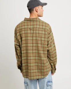 Plaid Long Sleeve Overshirt
