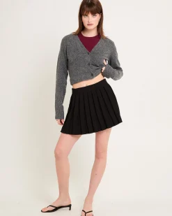 Pleated Mini Skirt