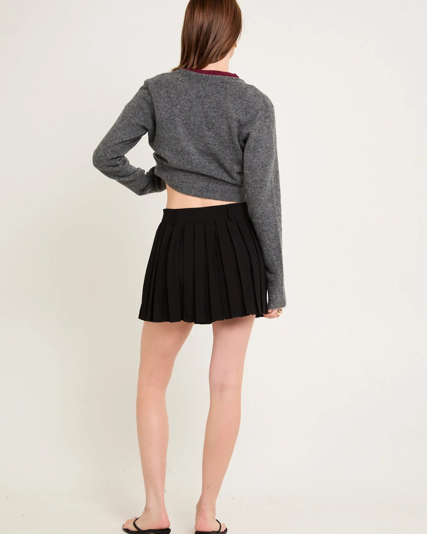 Pleated Mini Skirt