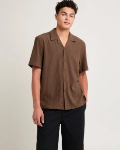 Pleated Resort Short Sleeve Shirt