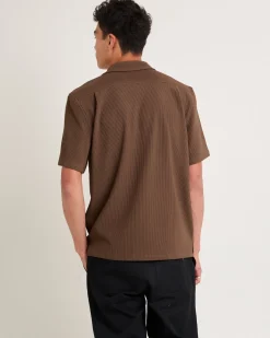 Pleated Resort Short Sleeve Shirt