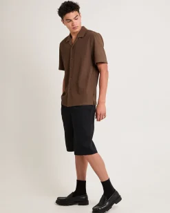 Pleated Resort Short Sleeve Shirt