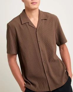 Pleated Resort Short Sleeve Shirt