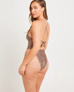 Plunge Cross Back One Piece