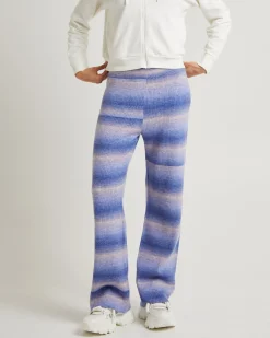 Pnoom Wide Leg Knit Pants Powder Blue