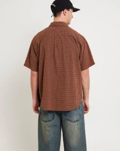 Point Plaid Summer Short Sleeve Shirt
