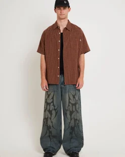 Point Plaid Summer Short Sleeve Shirt
