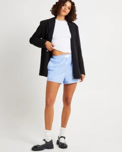 Poppy Poplin Stripe Shorts