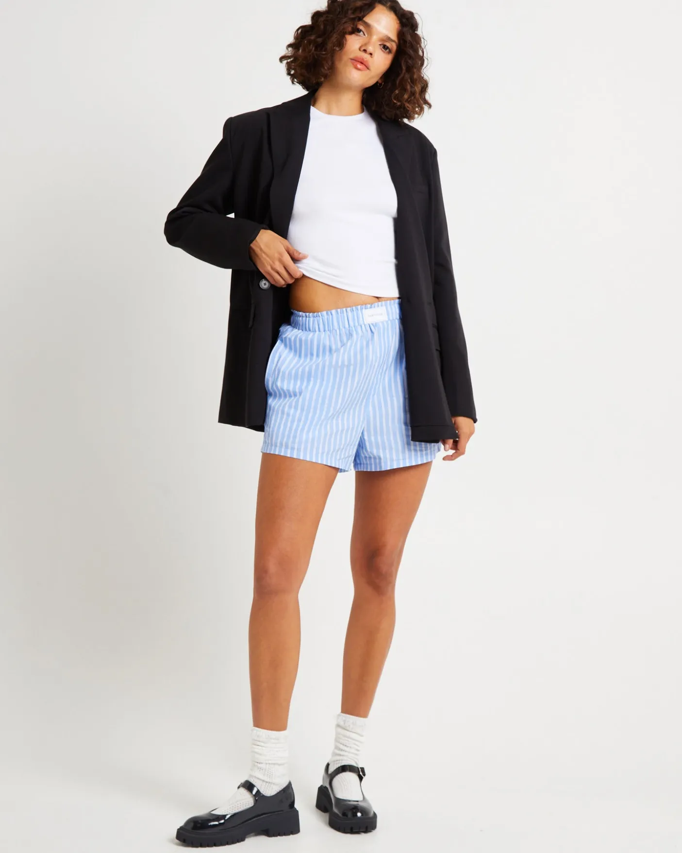 Poppy Poplin Stripe Shorts