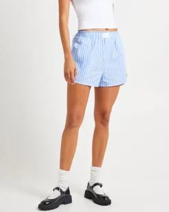 Poppy Poplin Stripe Shorts