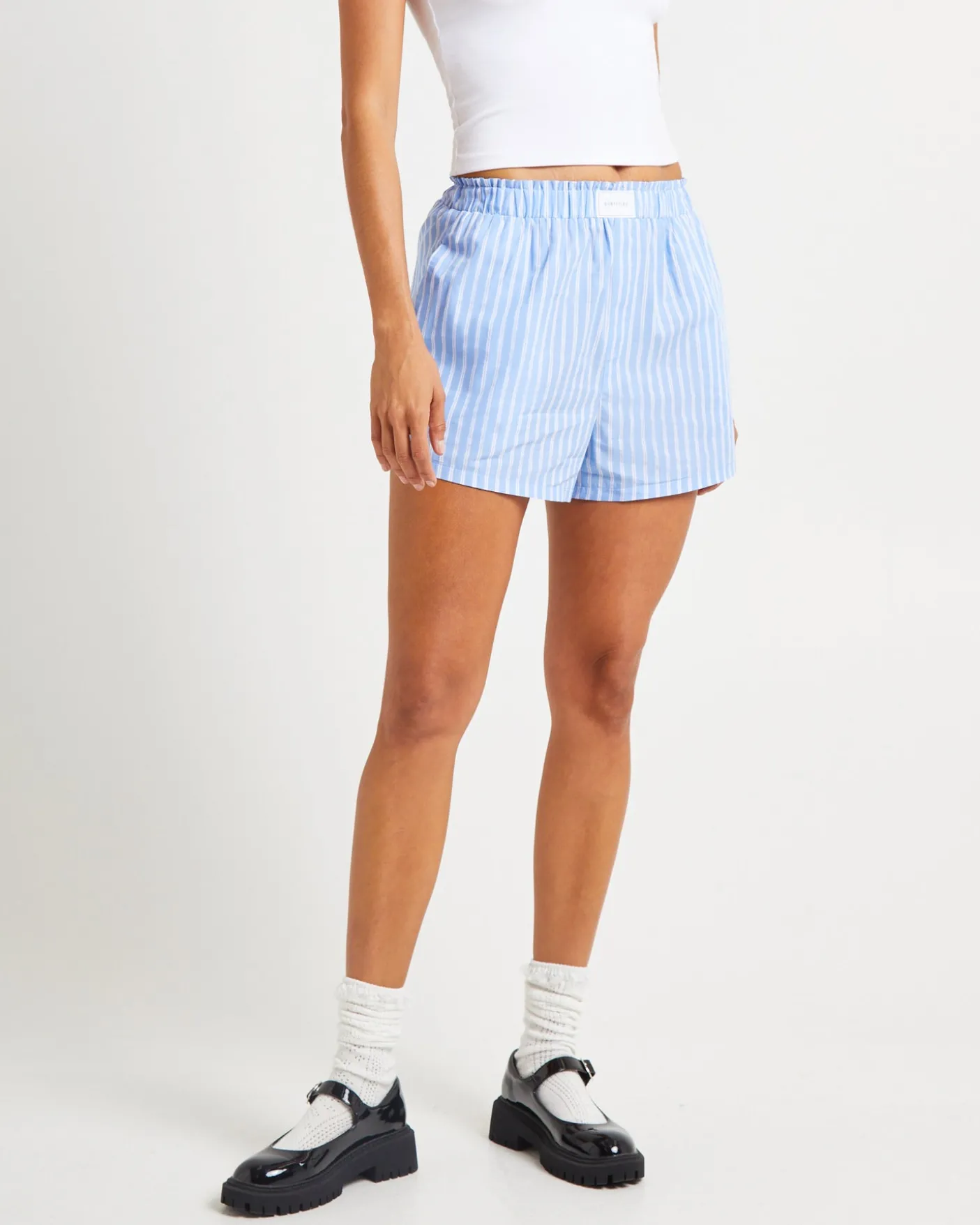 Poppy Poplin Stripe Shorts