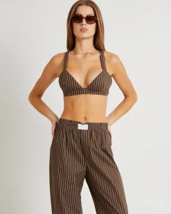 Poppy Stripe Bralette