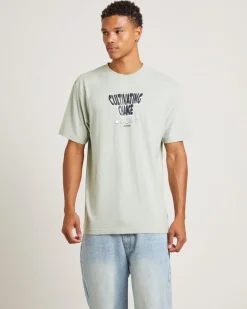 Proclaim Hemp Retro Fit Short Sleeve T-Shirt in Eucalyptus