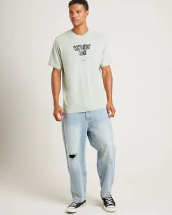 Proclaim Hemp Retro Fit Short Sleeve T-Shirt in Eucalyptus