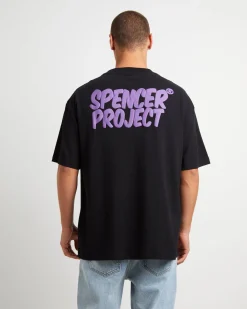 Puffy Short Sleeve T-Shirt in Black
