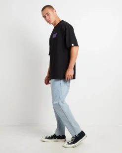 Puffy Short Sleeve T-Shirt in Black