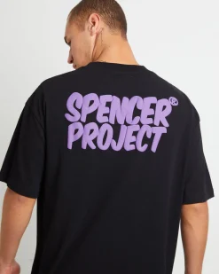 Puffy Short Sleeve T-Shirt in Black