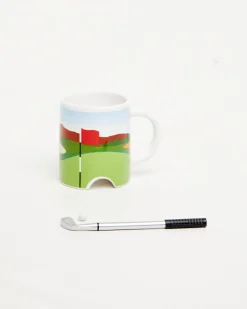 Putter Cup Gold Mug With Pen