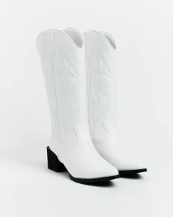 Ranger Cowboy Boot in White