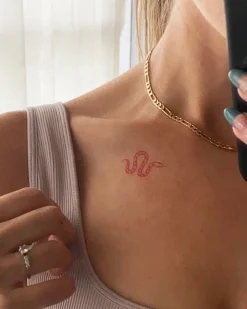 Red Ink Temporary Tattoo Pack