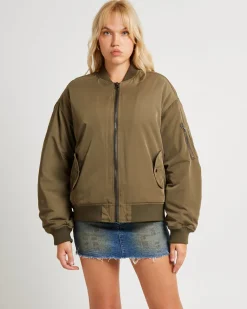 Relaxed Bomber Jacket