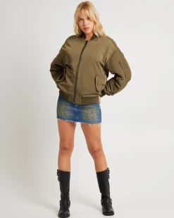 Relaxed Bomber Jacket