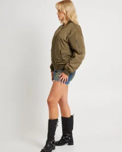 Relaxed Bomber Jacket