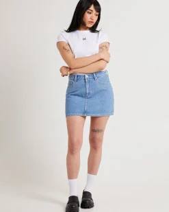 Relaxed Denim Mini Skirt