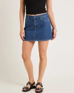 Relaxed Denim Mini Skirt